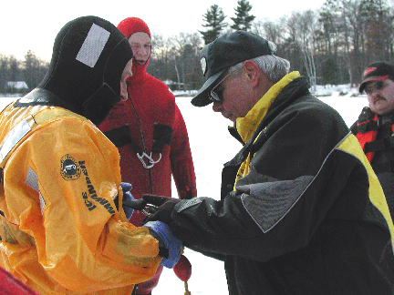 Ice Rescue Training class