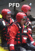 PFDs for water rescue personnel