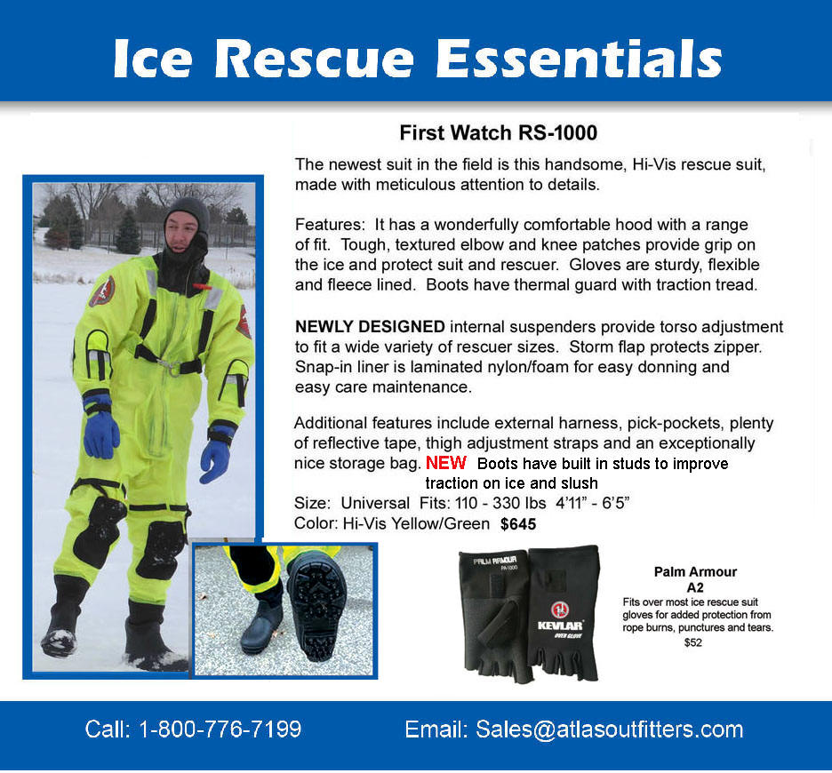 First Watch RS 1000 ice rescue suit